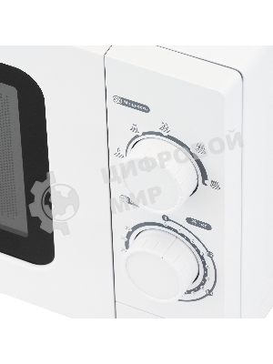 Микроволновая печь Hyundai HYM-M2064 белый, 20 л, 700 Вт, переключатели - поворотный механизм