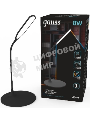 Светильник Gauss GT5022 настольный на подставке черный 8Вт