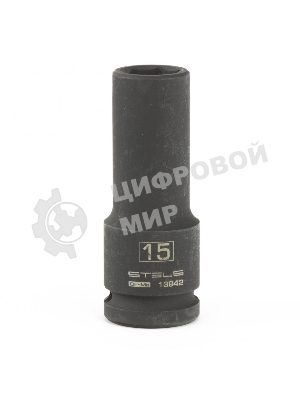 Головка ударная удлиненная шестигранная Stels 15 мм, 1/2