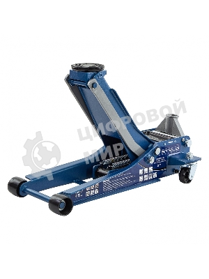 Домкрат гидравлический подкатной Stels 51136, быстрый подъем 3т low profile quick lift 75-515 мм про