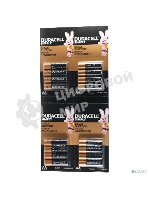 Батарейка DURACELL LR6-4BL BASIC 4x4 AA (16 шт. в упаковке)