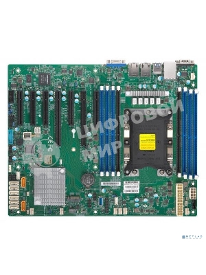 Материнская плата серверная Supermicro MBD-X11SPL-F-B, LGA 3647, Intel C621, 8xDDR4, 8xSATA, 1xM.2, 2xPCI-E 3.0 x8, 1xPCI-E 3.0 x4, 2xRJ45 1GbE, 8xUSB 2.0, 2xUSB 3.0, 1xVGA, ATX