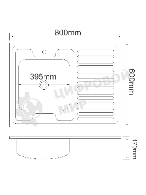 Кухонная мойка MG6-8060L