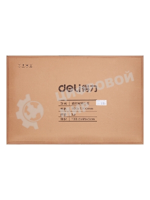 Доска стеклянная Deli 8736 стеклянная белый 90x120 см стекло магнитный 4 магнита/2 маркера/стиратель