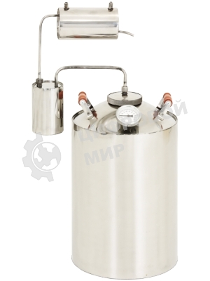 Дистиллятор МАГАРЫЧ Премиум 12 БКДР дистиллятор МАГАРЫЧ Премиум 12 БКДР, объем 12л, большая крышка, деревянные ручки, термостат, сухопарник. Производительность: 2 л./ч. Материал: пищевая нержавейка. Тип охладителя: проточный. Серия Премиум.