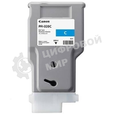 Картридж струйный Canon PFI-320 C 2891C001 голубой (300мл) для Canon Canon imagePROGRAF TM-200/205