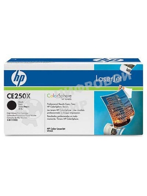 Картридж лазерный HP CE250X черный для CLJ CM3530/CP3525 10500 стр.