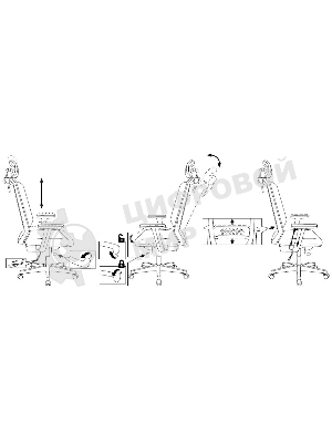 Кресло Бюрократ EXPERT TW-01 черный, сетка, подголовник