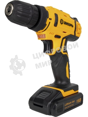 Дрель-шуруповерт Вихрь ДА-16Л-2К, 16 В, 2 Ач, 42Нм, щеточный
