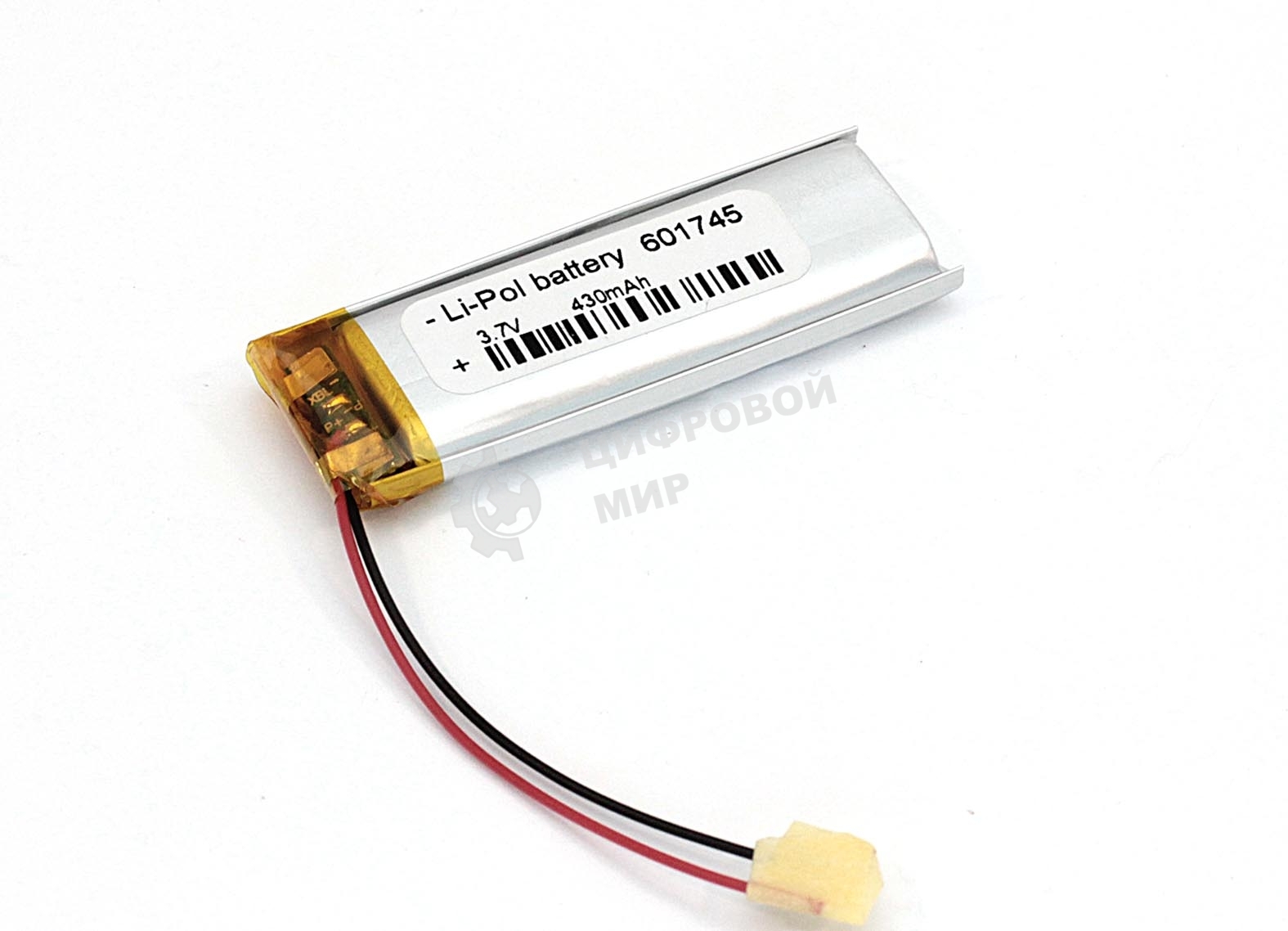 Аккумулятор Li-Pol (батарея) 6x17x45мм 2pin 3.7V/430mAh