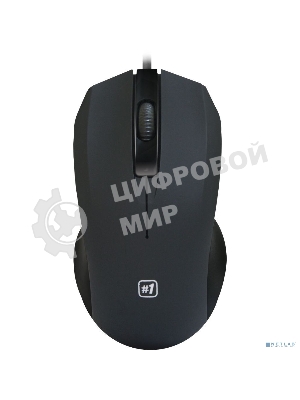 Мышь проводная Defender MM-310 черный, 1000 dpi, USB, кнопки - 3