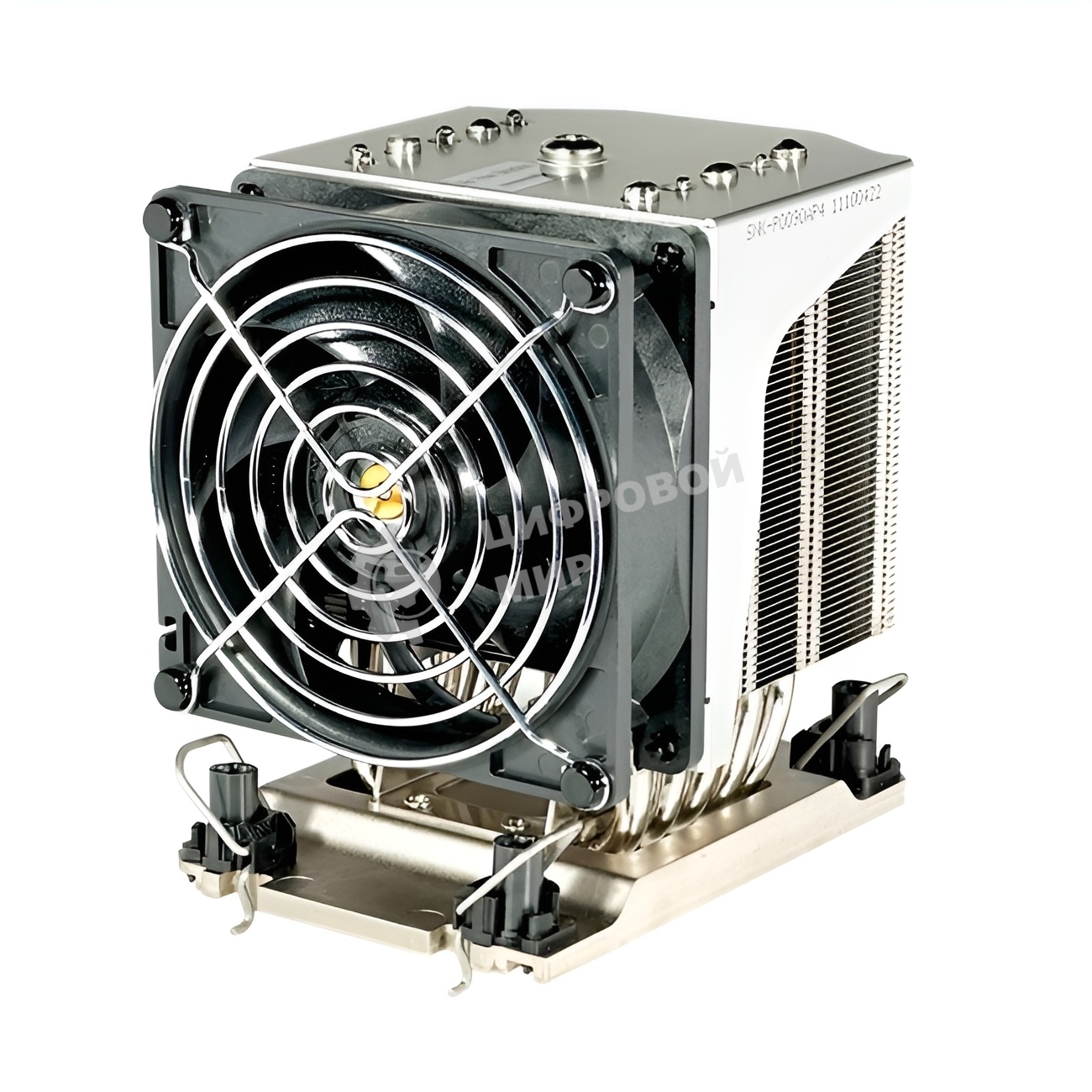 Кулер Ablecom ACL-S41130 серебристый 90 мм алюминий/медь 4700 об/мин, 46 дБ, 4 pin, 400 Вт, 124.5 мм