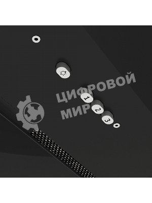 Вытяжка встраиваемая Elikor Cube 60П-1000 черный, 60 см, 1000 куб. м/ч, 54 дБ