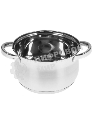 Набор посуды WEBBER BE-614/6 из нерж.стали 6 пр. 2,1 л, 2,9 л, 3,9 л со стеклянными крышками В наборе 6 предметов: кастрюля со стеклянной крышкой 16х10,5 см; 2,1 л кастрюля со стеклянной крышкой 18х11,5 см; 2,9 л кастрюля со стеклянной крышкой 20х12,5 см; 3,9 л Толщина стали 0,5 мм