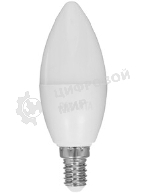 Лампа светодиодная LL-R-C37-7W-230-4K-E14 (свеча