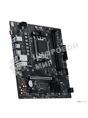 Материнская плата MSI PRO A620M-B EVO, AM5, AMD A620A, 2xDDR5, 2xSATA, 1xM.2, 1xPCIe 4.0 x16, 1xPCIe x1, 1xVGA, 1xHDMI, 1x2.5Gb LAN, 4xUSB-A 5Gbps, 2xUSB-A 2.0, 2xPS/2, 3x3.5 мм, 7.1, чёрный, mATX