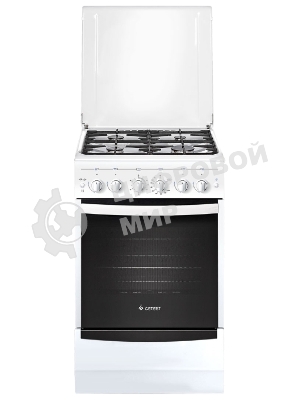 Плита газовая Gefest ПГ 5100-02 белый, конфорок 4 шт, духовка 52 л, 50 см x 85 см x 58.5 см