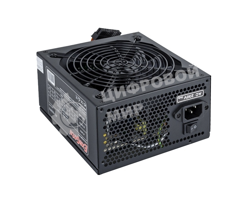 Блок питания ExeGate 600PPX (EX221642RUS-S), 600Вт, 135мм, модульный, черный