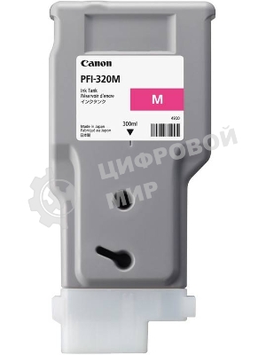 Картридж струйный Canon PFI-320 M 2892C001 пурпурный (300мл) для Canon Canon imagePROGRAF TM-200/205