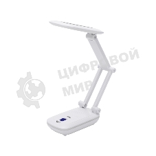 Светильник настольный Rexant Сиквел Про c солнечной панелью и с ночником, 220 В, LED, 5 Вт, 4000 К, бесступенчатое диммирование, заряжаемый, 2 ч автономной работы