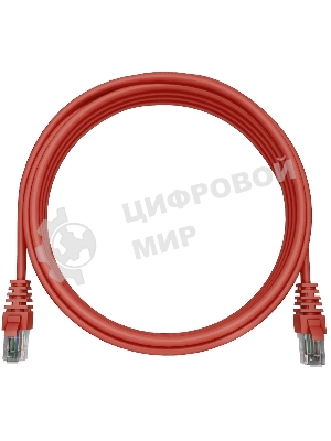 Патч-корд NTSS NTSS-PC-UTP-RJ45-5e-0.15-LSZH-RD NTSS-PC-UTP-RJ45-5E-0.15-LSZH UTP RJ-45 вил.-вилка RJ-45 cat.5e 0.15м красный LSZH (уп.:1шт)