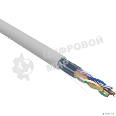 Кабель витая пара Rexant F/UTP, cat.5e, ZH нг(А)-HF, 4х2х0,52мм, 24AWG, INDOOR, SOLID, серый, 305м PRO