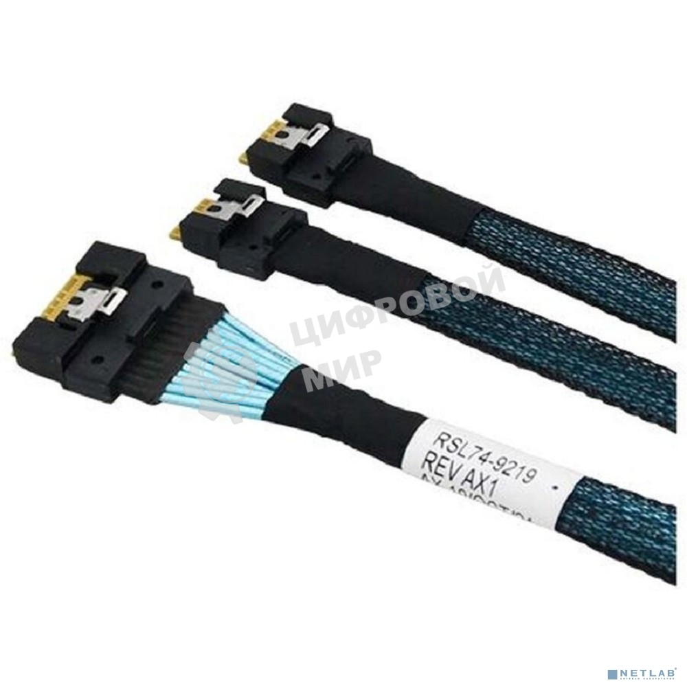 Кабель Shenzhen Lianrui SlimSAS ST (Straight) - 8 x SATA 80cm Cable