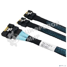 Кабель Shenzhen Lianrui SlimSAS ST (Straight) - 8 x SATA 80cm Cable