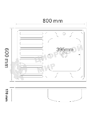 Кухонная мойка MG6-8060R