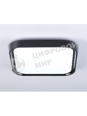 Потолочный светодиодный светильник Ambrella light FZ1268 BK черный 27W 5000K 350*350*60 (Без ПДУ)