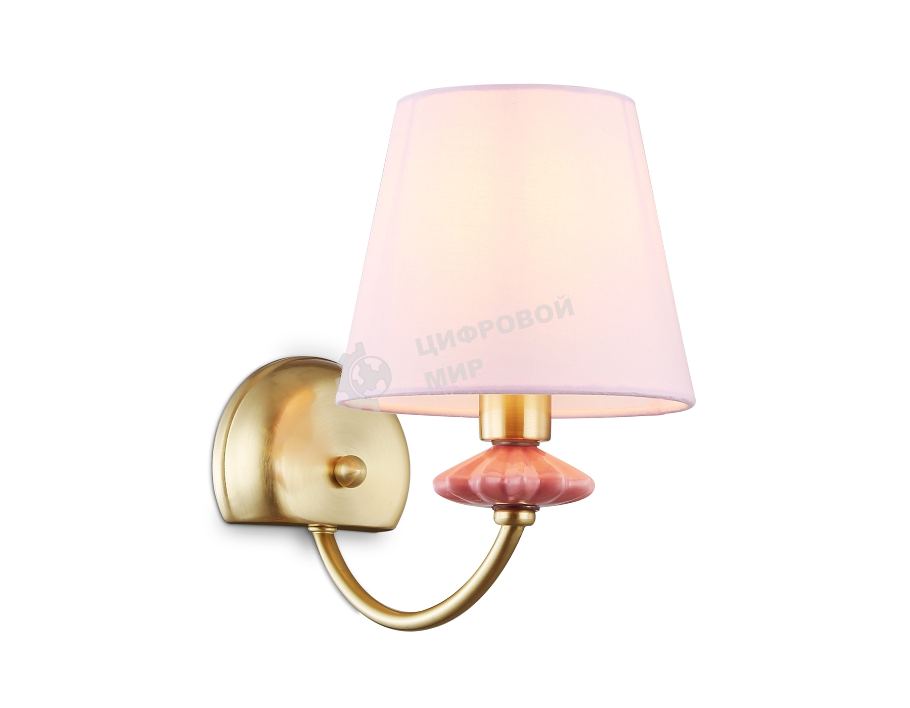 Настенный светильник Ambrella light LH75027 GD/PI золото/розовый E14 max 40W 240*150*240