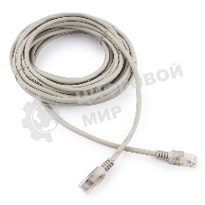 Патч-корд медный UTP Cablexpert PP10-7.5M cat.5, 7.5м, литой, многожильный, серый
