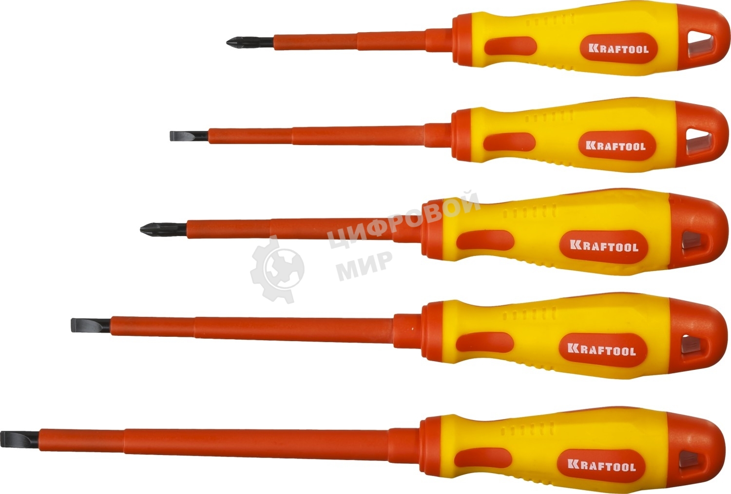 Набор KRAFTOOL EXPERT Cr-Mo-V сталь. SL: 2.5. 4. 5.5. 6.5. PH: № 1. № 2. 6 предметов