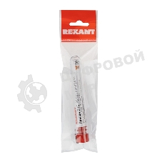 Припой без канифоли ПОС-90 Rexant, 10 г, Ø1.0 мм, (олово 90%, свинец 10%), колба
