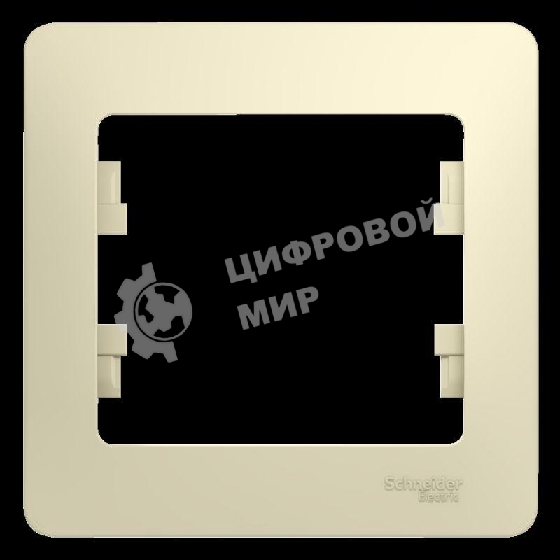Рамка 1-м Glossa беж. SchE GSL000201