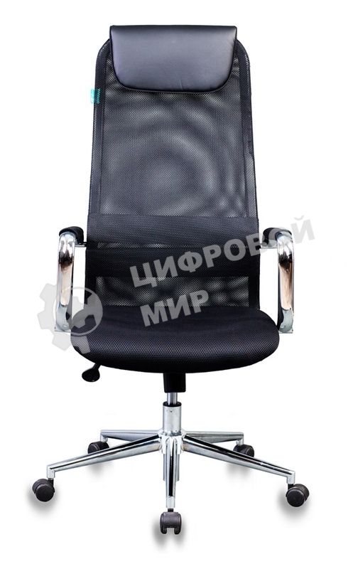 Кресло руководителя Бюрократ KB-9N/BLACK черный TW-01 TW-11 сетка крестовина хром