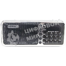 Радиоприемник портативный Сигнал РП-226BT черный/серебристый USB microSD