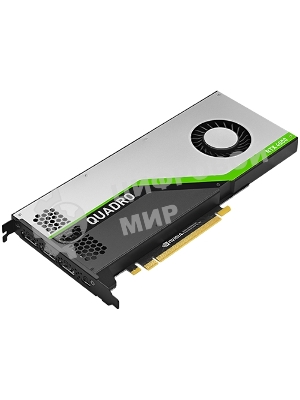 Видеокарта PNY NVIDIA Quadro RTX 4000 (Turing TU106), 8GB GDDR6/256 bit, , 3xDP, DisplayPort-DVI-D, USB Type-C, 1xStereo, 1xSync,PCI Express 3.0 16x VCQRTX4000BLK-1