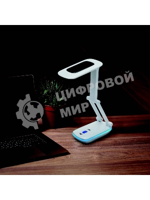 Светильник настольный Rexant Сиквел Про c солнечной панелью и с ночником, 220 В, LED, 5 Вт, 4000 К, бесступенчатое диммирование, заряжаемый, 2 ч автономной работы