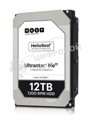 Жесткий диск WD Original SAS 3.0 12Tb 0F29532 HUH721212AL5204 Ultrastar DC HC520 (7200rpm) 256Mb 3.5