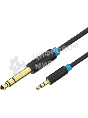 Кабель Vention аудио Jack 6,5 мм M/3,5 M - 1,5 м BABBG