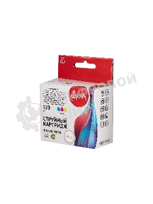 Картридж струйный Sakura F6V16AE (№123 Tri-colour) для HP, триколор, 18 мл., 330 к.