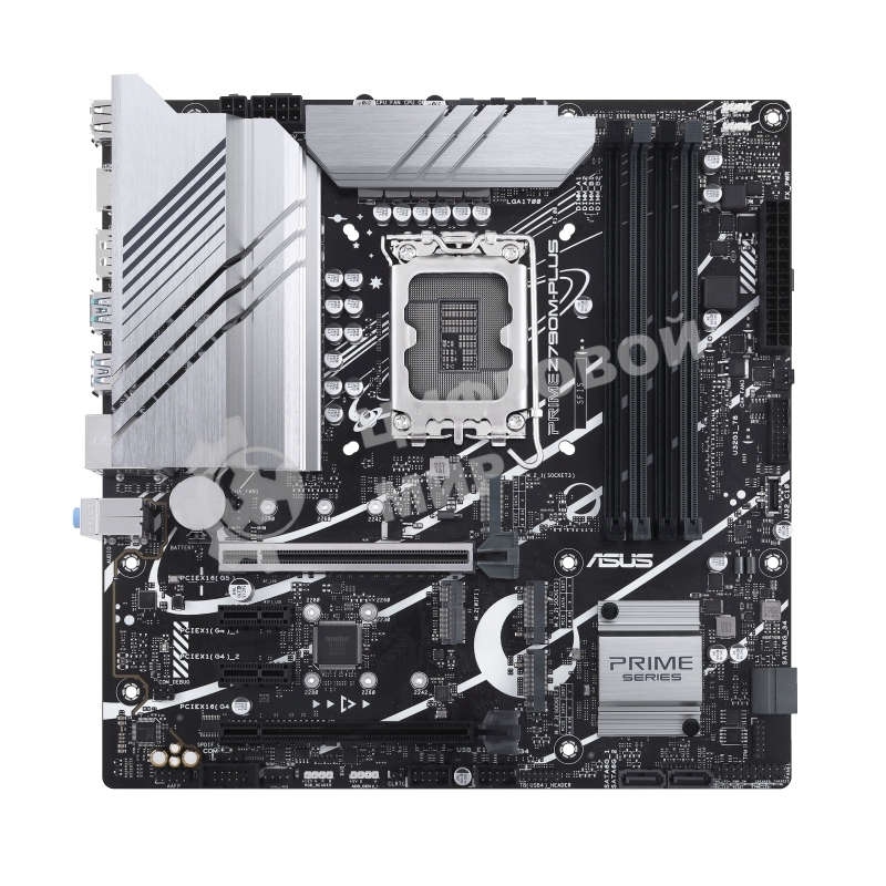 Материнская плата ASUS PRIME Z790M-PLUS, LGA 1700, Intel Z790, 4xDDR5, 4xSATA, 3xM.2, 1xPCIe 4.0 x4, 1xPCIe 5.0 x16, 2xPCIe x1, 1xDP, 1xHDMI, 1x 1Gb LAN, 1xUSB-C 3.2 Gen 2x2, 1xUSB 3.2 Gen 2, 4xUSB 3.2 Gen 1, 2xUSB 2.0, 3x3.5 мм, 7.1, mATX