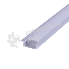 Комплект врезного алюминиевого профиля с рассеивателем Rexant 22х6 мм, 1 м