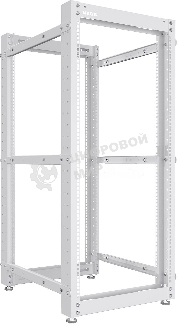 Стойка двухрамная NTSS NTSS-2POR42U/600-1000 42U 550ммx1000мм 600кг серый