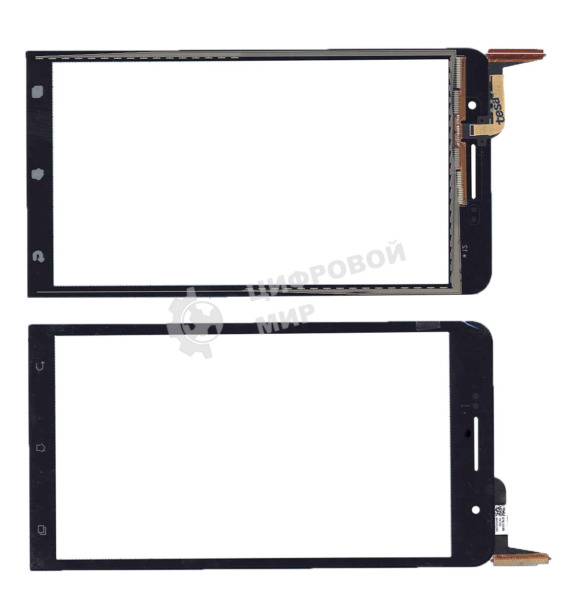 Сенсорное стекло (тачскрин) для Asus ZenFone 6 A600CG/A601CG, черное