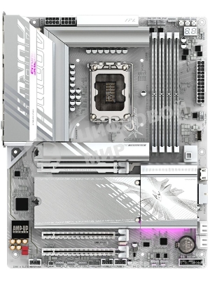Материнская плата Gigabyte Z890M AORUS ELITE WIFI7 ICE, LGA 1851, Intel Z890, 4xDDR5, 4xSATA, 3xM.2, 1xPCIe 4.0 x4, 1xPCIe 5.0 x16, 1xDP, 1xUSB-C, 1x 2.5Gb LAN, 1xUSB-A 3.2 Gen 2, 4xUSB-A 3.2 Gen 1, 2x3.5 мм, TOSLINK, 7.1, 1xUSB4, mATX