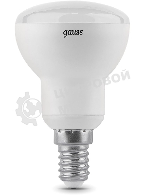 Лампа светодиодная Gauss R50 6Вт цок.: E14 рефлек. 220B 3000K св. свеч. белый теп. (упак.: 10 шт)