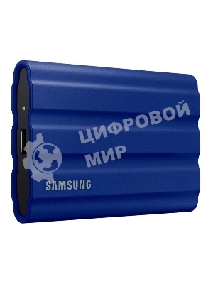 Внешний SSD Samsung T7 Shield, 2TB, USB 3.2 Gen 2 Type-C, R/W 1050/1000, синий