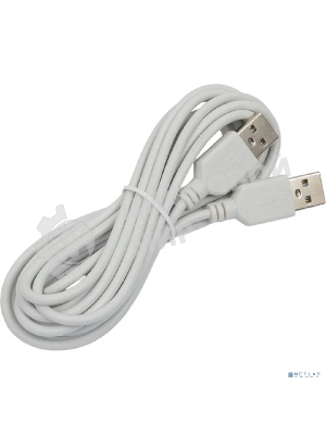 Кабель Rexant USB-A - USB-A, 2,4А, 3м, ПВХ, серый